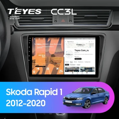 Штатная магнитола Teyes CC3L 4/64 Skoda Rapid 1 (2012-2020) F2