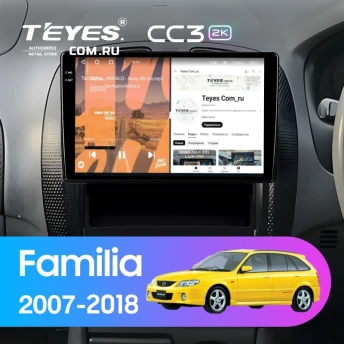 Штатная магнитола Teyes CC3 2K 6/128 Mazda Familia (2007-2018) Правый руль