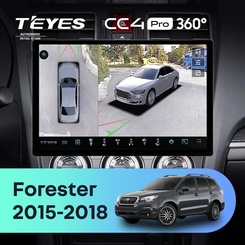 Штатная магнитола Teyes CC4 Pro 360 12/256 Subaru Forester SJ (2015-2018) (13")