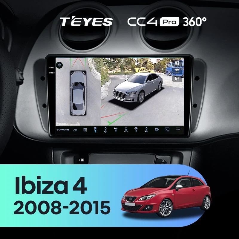 Штатная магнитола Teyes CC4 Pro 360 8/128 Seat Ibiza 6J (2008-2015)