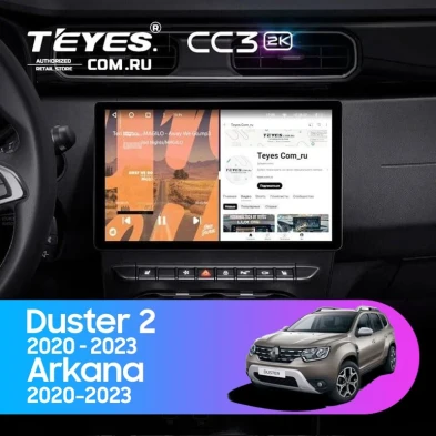 Штатная магнитола Teyes CC3 2K 4/32 Renault Arkana (2020-2023) F1 (11")