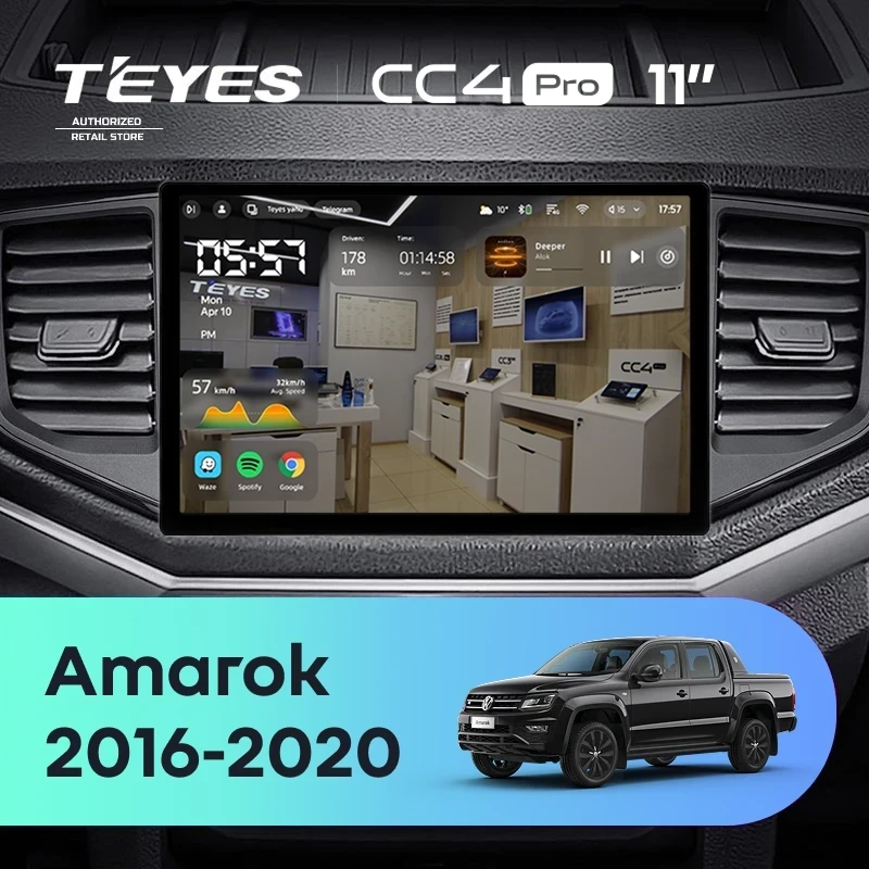 Штатная магнитола Teyes CC4 Pro 12/256 Volkswagen Amarok 1 (2016-2020) (11")