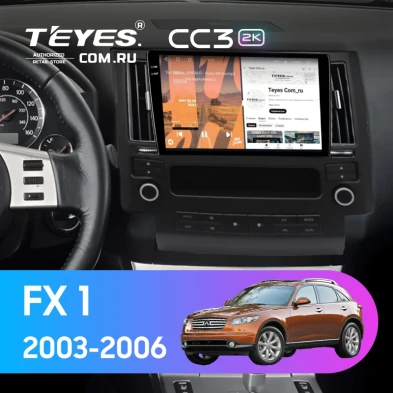 Штатная магнитола Teyes CC3 2K 6/128 Infiniti FX 1 (S50) (2003-2006)