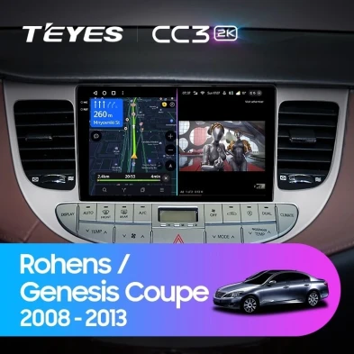 Штатная магнитола Teyes CC3 2K 4/32 Hyundai Rohens Genesis (2008-2013) F1