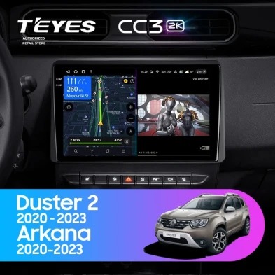 Штатная магнитола Teyes CC3 2K 4/64 Renault Arkana (2020-2023) F1