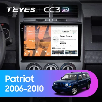 Штатная магнитола Teyes CC3 2K 4/32 Jeep Patriot (2006-2010)