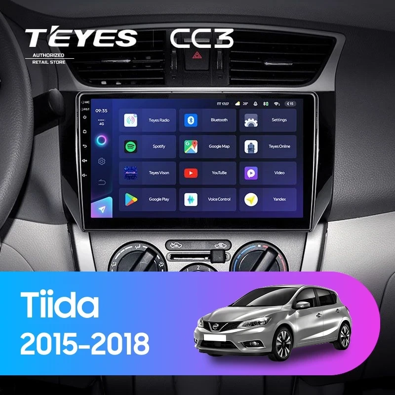 Штатная магнитола Teyes CC3 4/32 Nissan Tiida C13 (2015-2018)