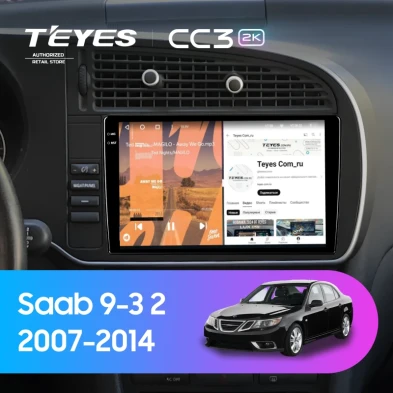 Штатная магнитола Teyes CC3 2K 360 6/128 Saab 9-3 2 (2007-2014)